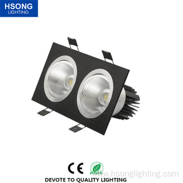 2 head square recessed downlight 2*10w